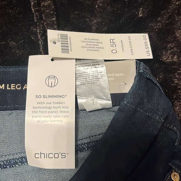 Chico’s So Slimming Girlfriend Slim Leg Ankle SZ 6R - Picture 4 of 10